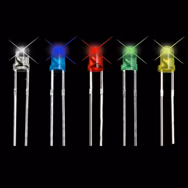 LED-DIOD ofärgad lins 10-pack 5mm