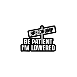 BE PATIENT IM LOWERED Dekal