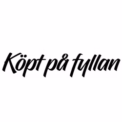 Dekal Köpt på fyllan