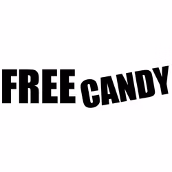 Dekal FREE CANDY