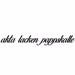 Dekal akta lacken pappskalle