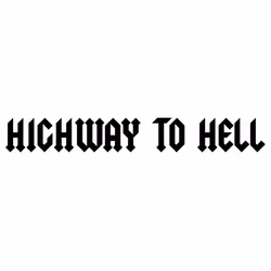 Dekal HIGHWAY TO HELL