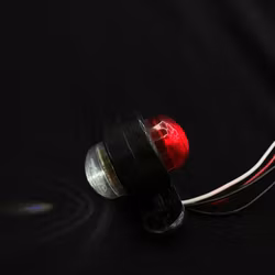 Sidomarkering Mini RÖD-Vit LED 12/24V