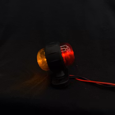 Sidomarkering Mini RÖD-ORANGE LED 12/24V