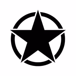 Military Star Dekal