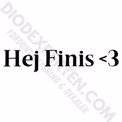 Hej Finis Dekal
