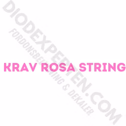 KRAV ROSA STRING Dekal