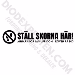 STÄLL SKORNA HÄR Dekal