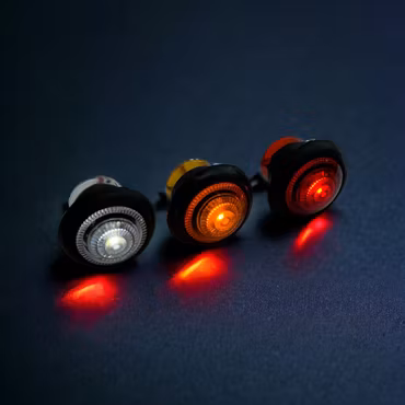 Positionljus - / Siodmarkeringsljus för infälld montering 12-24v