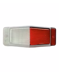 Double Burner Glas Röd/Vit