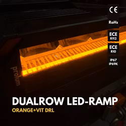 22 tums LED-RAMP med DRL Prolum Dual Bar Como DRL