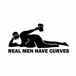 Real men have curves Dekal