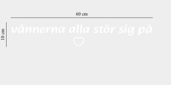 vännerna alla stör sig på