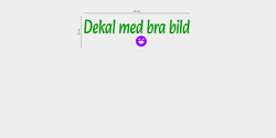 Dekal med bra bild