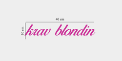 krav blondin