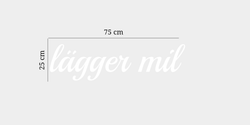 lägger mil