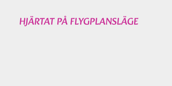 HJÄRTAT PÅ FLYGPLANSLÄGE  101x9 ROSA