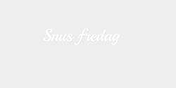 Snus fredag 30x8 VIT