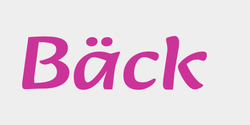 Bäck  60x25 ROSA