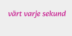 värt varje sekund 58x9 ROSA