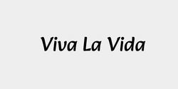 Viva La Vida 43x9 SVART