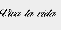 Viva la vida  70x13 SVART