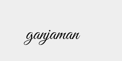 ganjaman 30x12 SVART