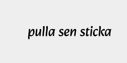 pulla sen sticka 47x9 SVART