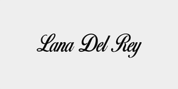 Lana Del Rey 40x10 SVART