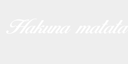 Hakuna matata 90x15 VIT