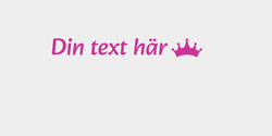 Din text här 124x22 ROSA