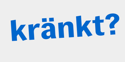 kränkt 66x23 BLÅ