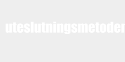uteslutningsmetoden 71x9 VIT