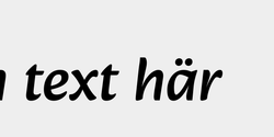 Din text här 40x9 SVART
