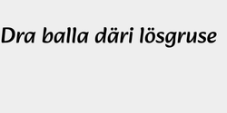 Dra balla däri lösgruse 102x12 SVART