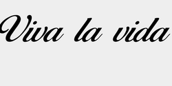Viva la vida 70x15 SVART
