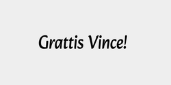 Grattis Vince 37x9 SVART