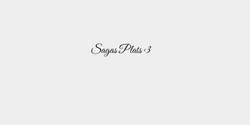 Sagas Plats 3 43x9 SVART