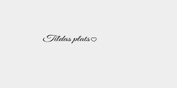 Tildas plats 24x4 SVART