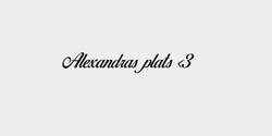 Alexandras plats 3 36x6 SVART