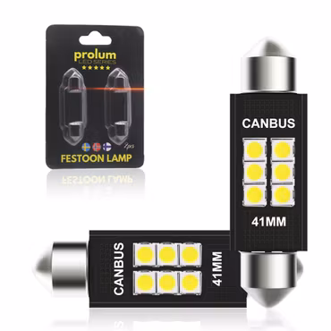 Spollampa 41 mm med Canbus