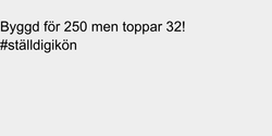 Byggd för 250 men toppar 32 ställdigikön 100x18 SVART