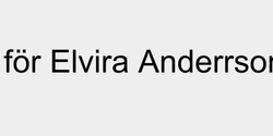 Ej svår för Elvira Anderrson  100x9 SVART