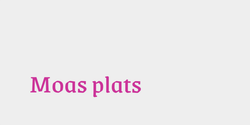 Moas plats 33x9 ROSA