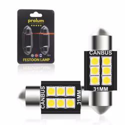 Spollampa 31 mm med Canbus