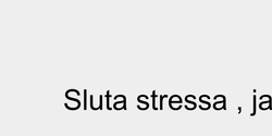 Sluta stressa  jag kör så fort jag kan in text här 167x9 SVART