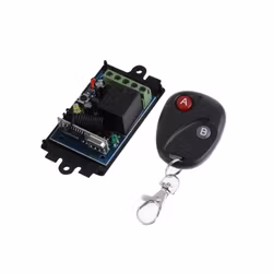 Fjärrkontroll & Mottagare - Svart