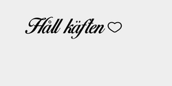 Håll käften 40x9 SVART