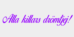 Alla killars drömtjej 74x13 LILA
