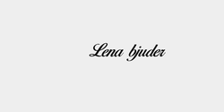 Lena bjuder  80x18 SVART